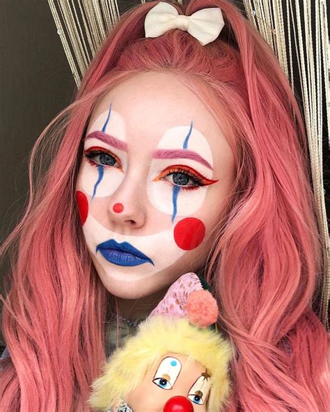 clown halloween makeup|cute female clown makeup.